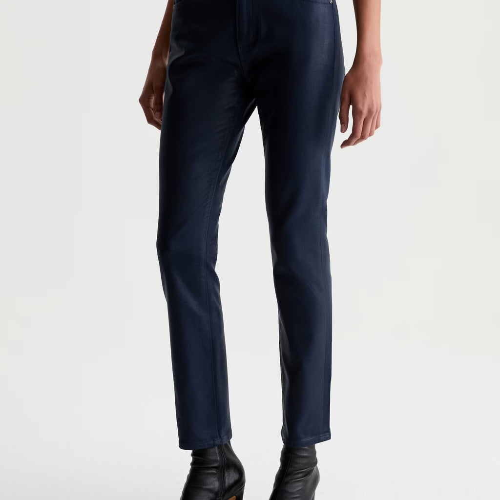 AG Mari Coated Jean Mid-Rise Slim Straight