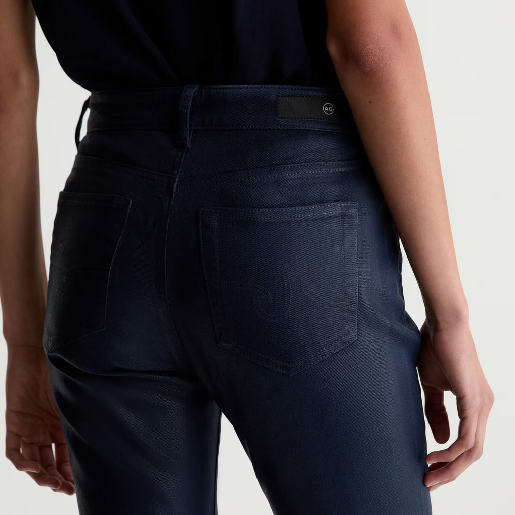 AG Mari Coated Jean Mid-Rise Slim Straight