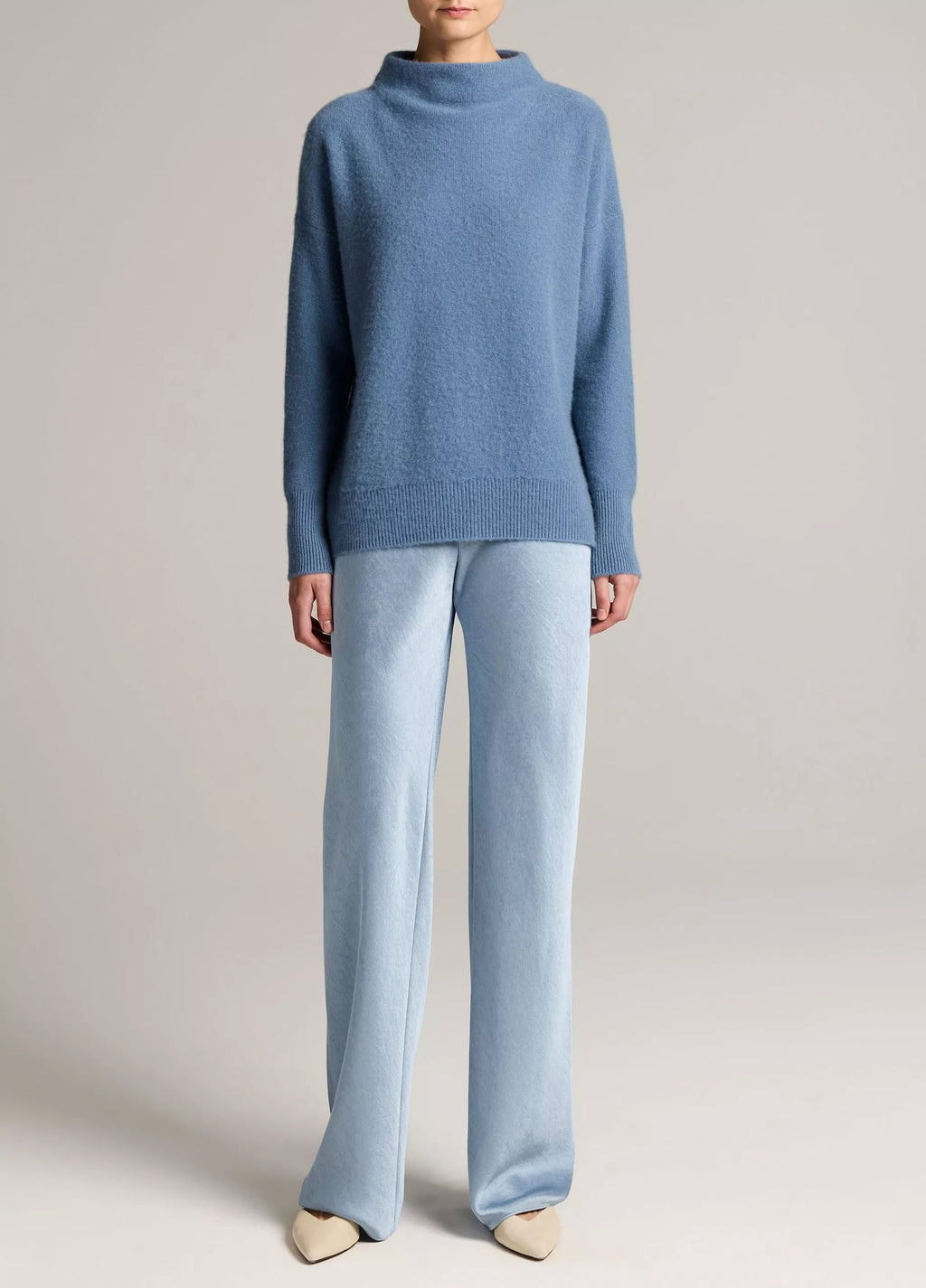 Vince Plush Cashmere Funnel-Neck Sweater