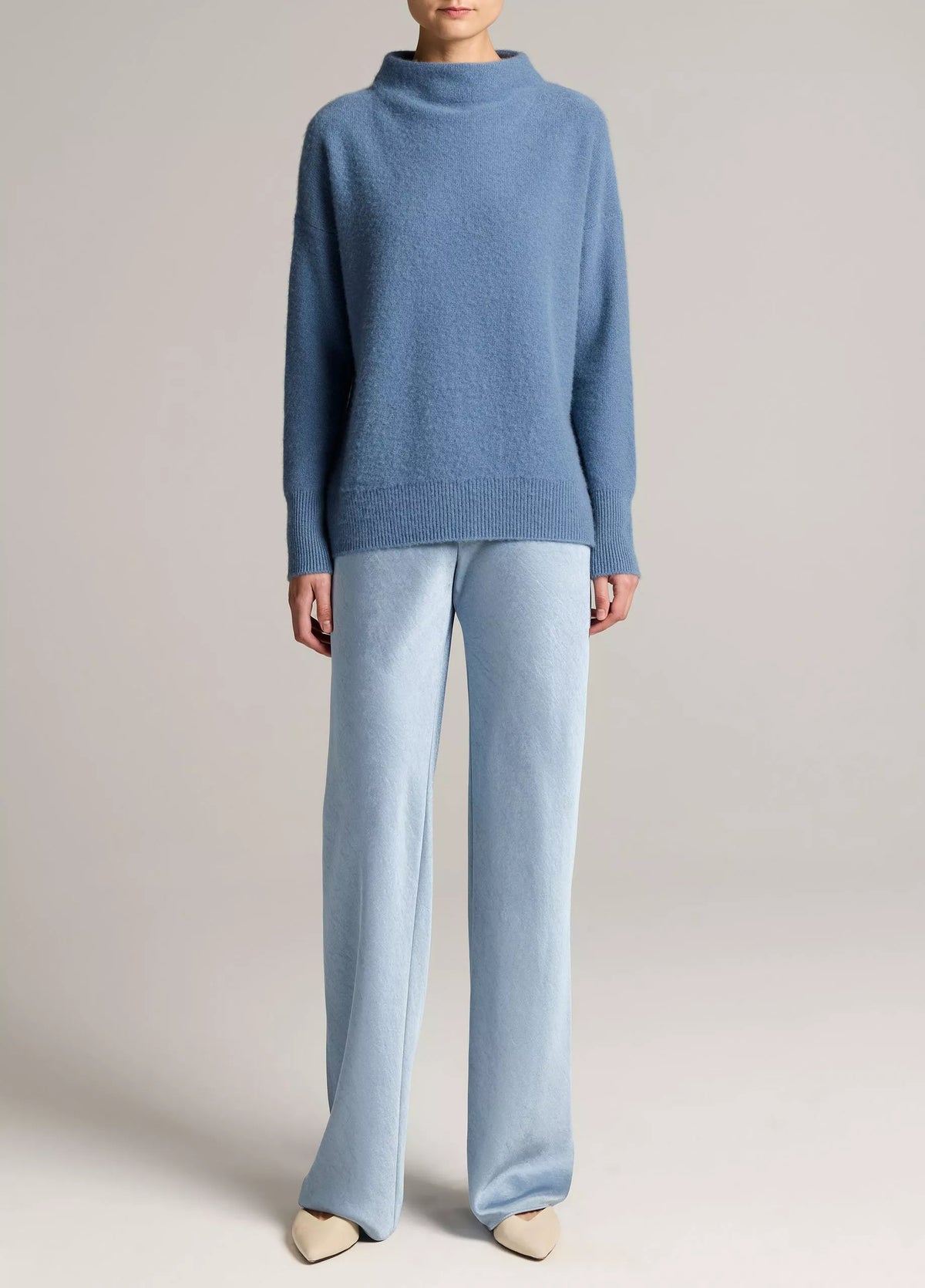 Vince Plush Cashmere Funnel-Neck Sweater
