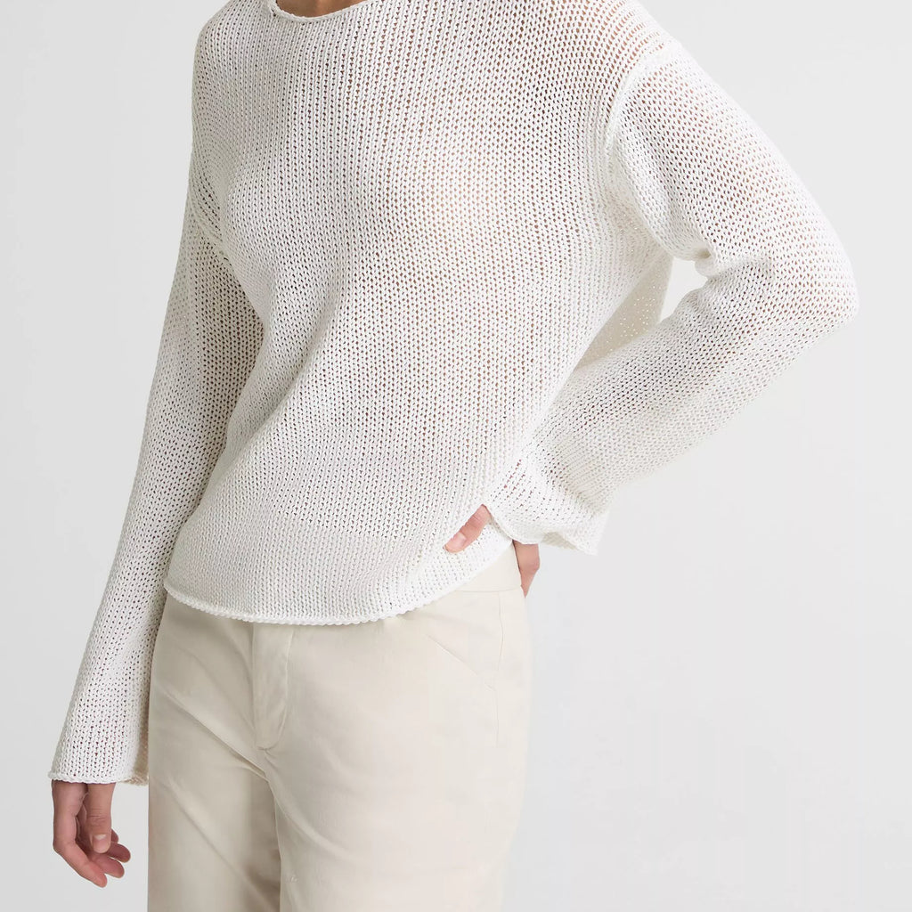 Vince Italian Coated Cotton-Blend Sweater