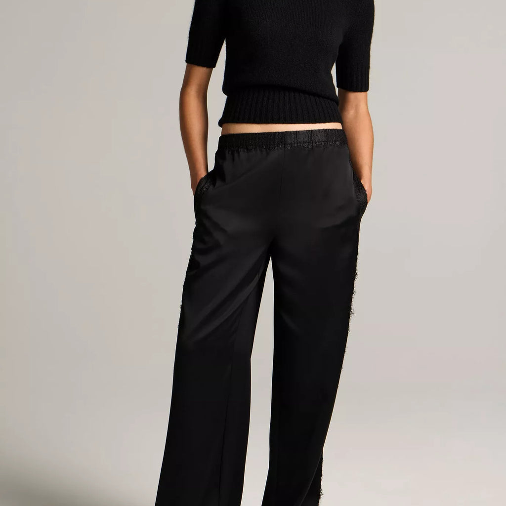 Vince Wool-Cashmere High-Rib Short-Sleeve Sweater