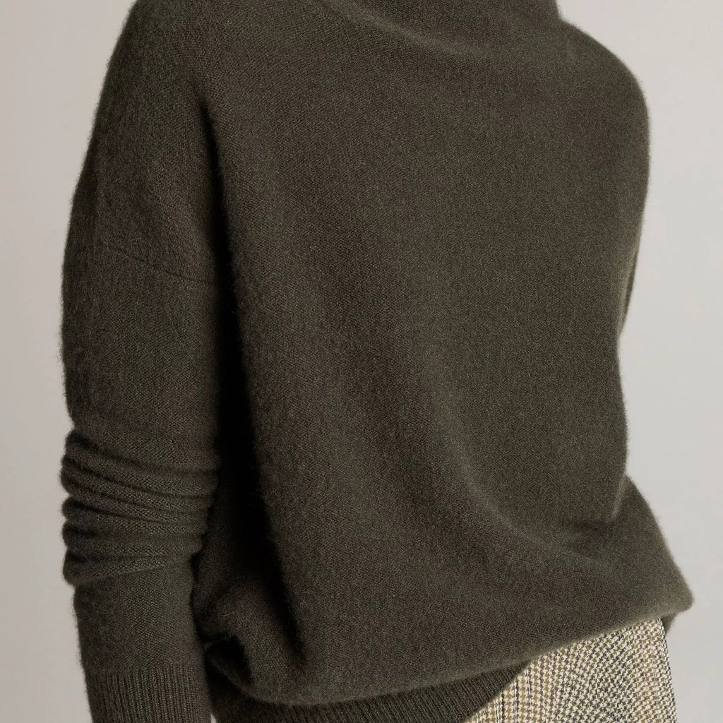 Vince Plush Cashmere Funnel-Neck Sweater