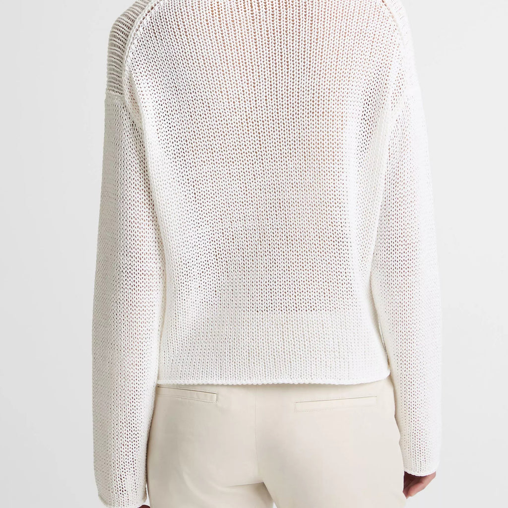 Vince Italian Coated Cotton-Blend Sweater