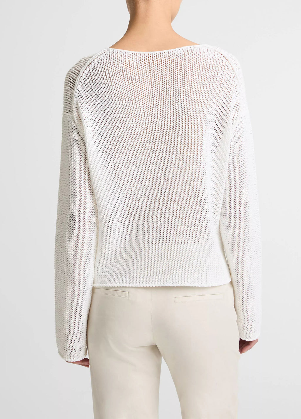 Vince Italian Coated Cotton-Blend Sweater
