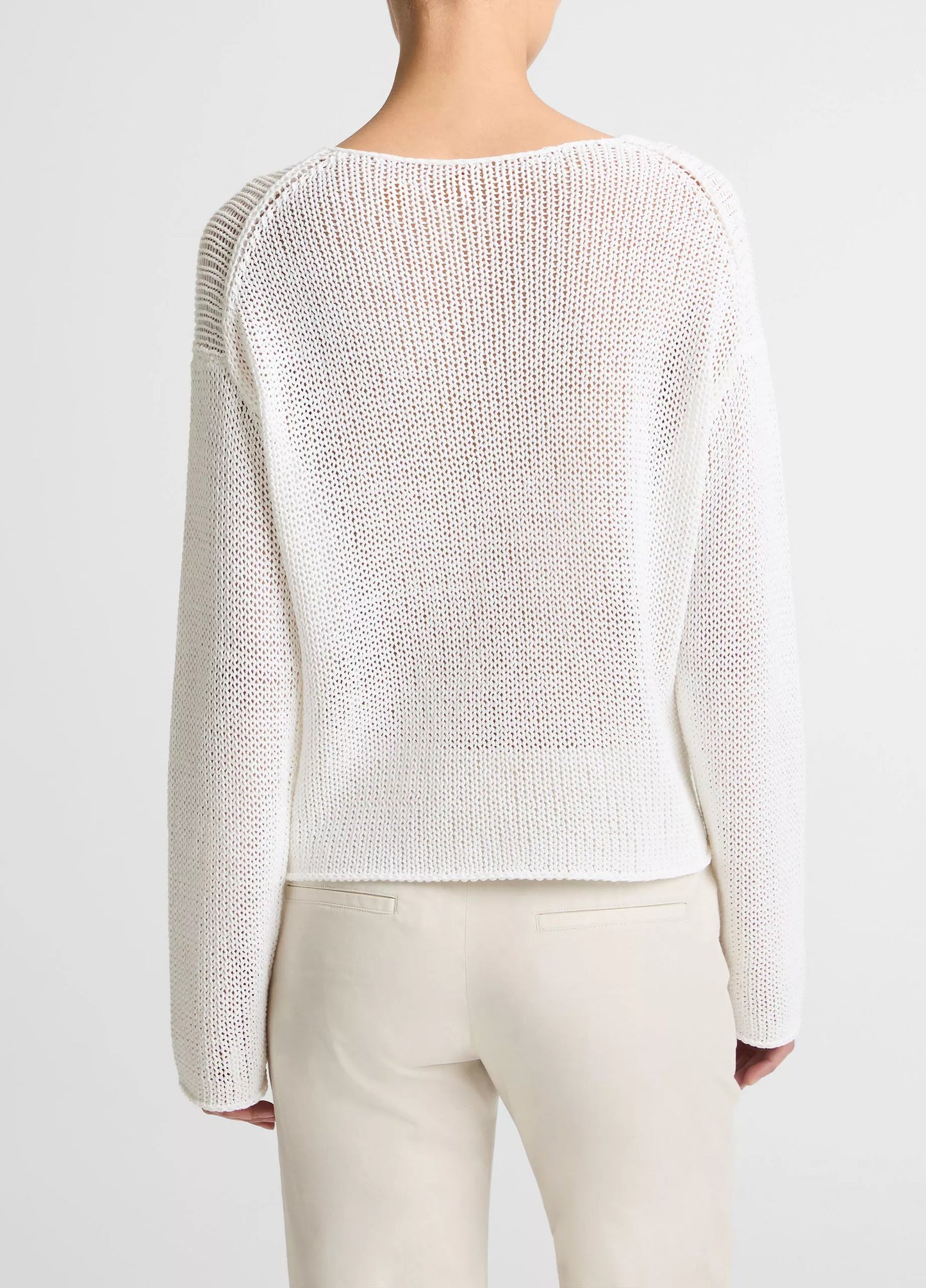 Vince Italian Coated Cotton-Blend Sweater