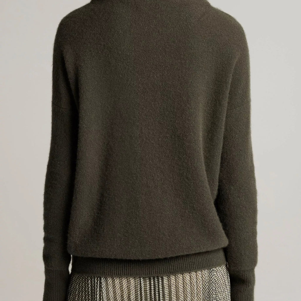 Vince Plush Cashmere Funnel-Neck Sweater
