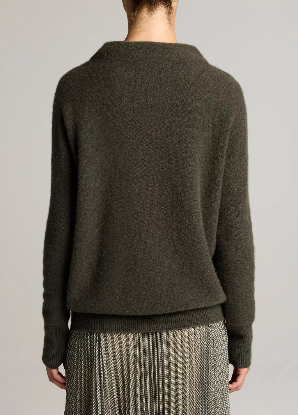 Vince Plush Cashmere Funnel-Neck Sweater