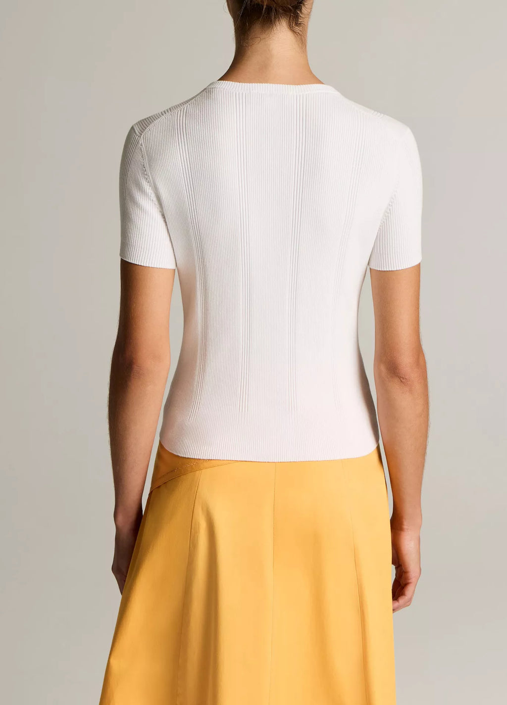 Vince Ribbed Cotton Short-Sleeve Cardigan