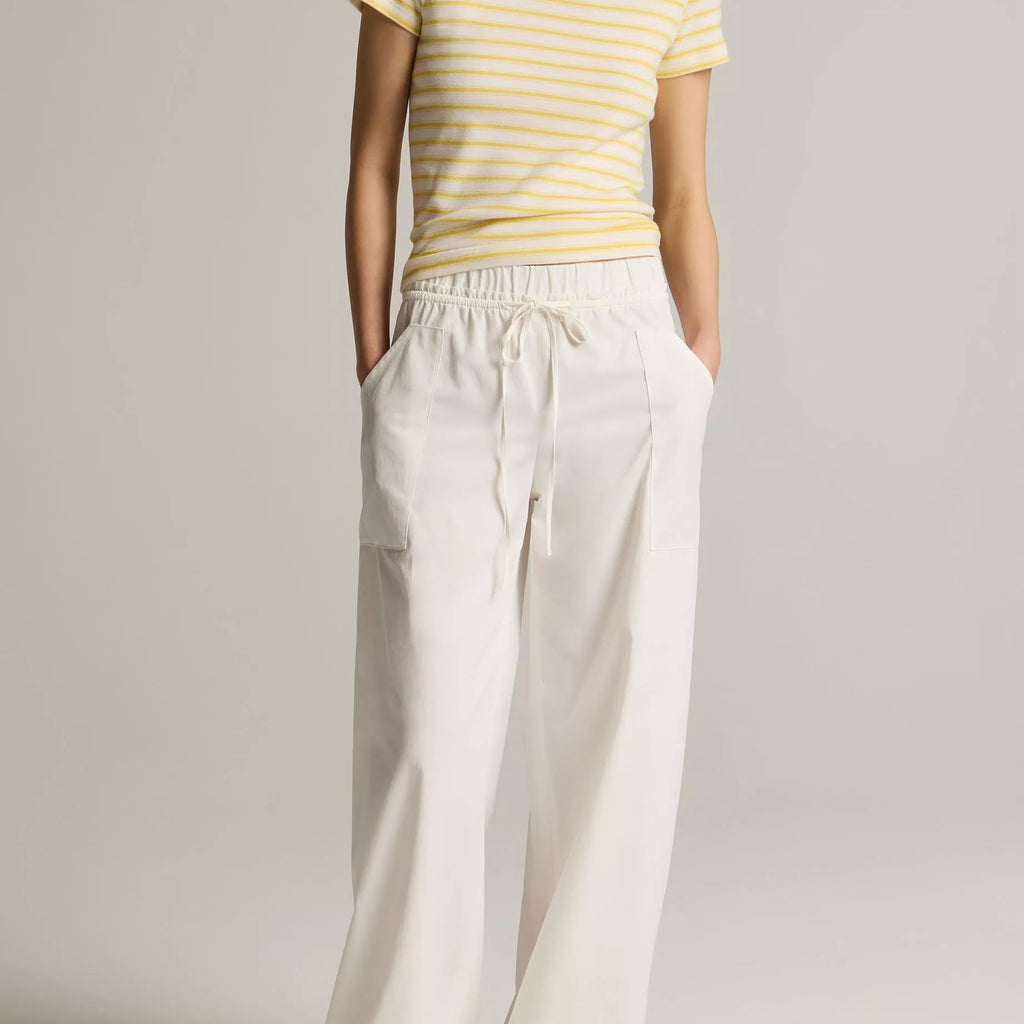 Vince Striped Pima Cotton-Blend '90s Shrunken T-Shirt
