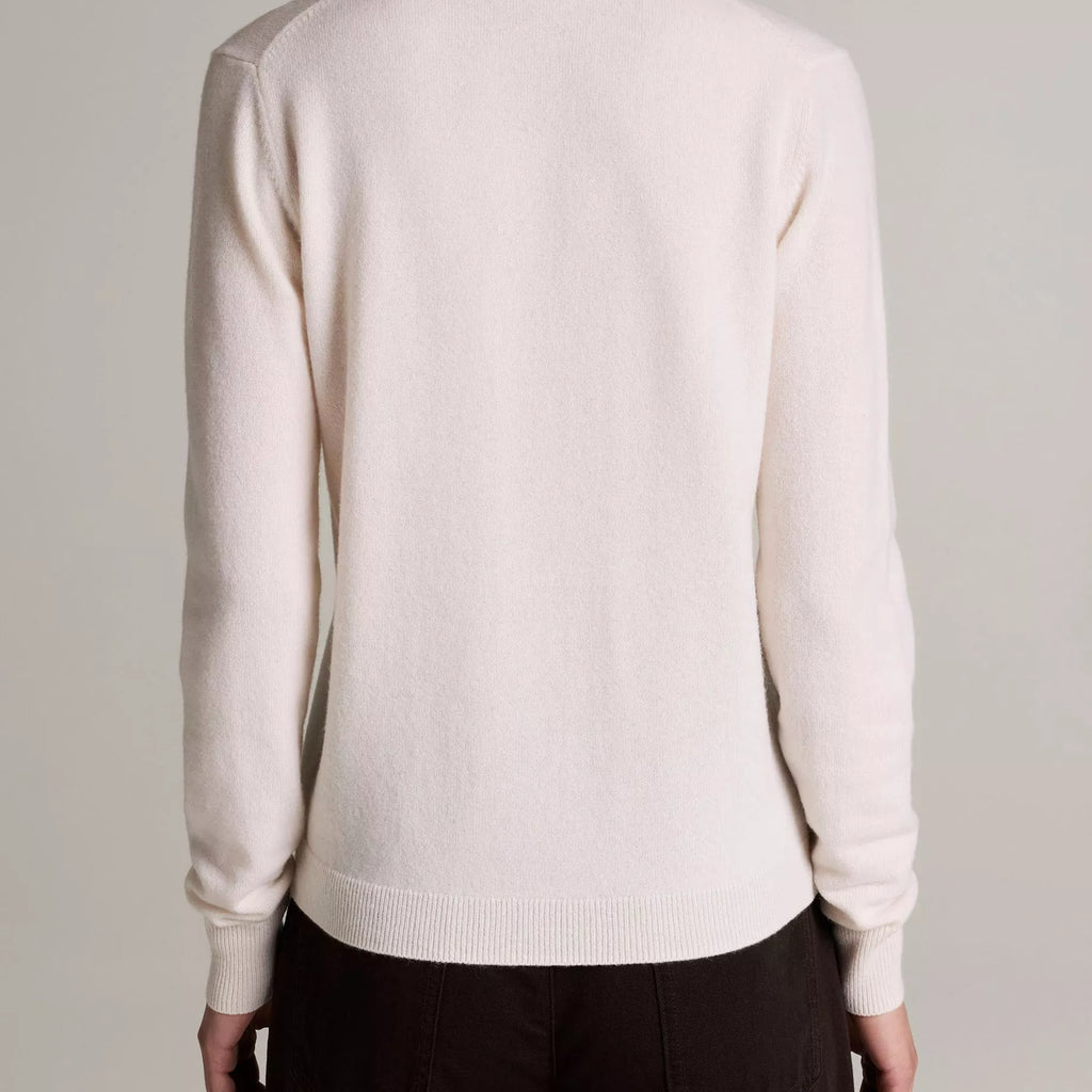 Vince Satin-Trimmed Cashmere Collared Cardigan