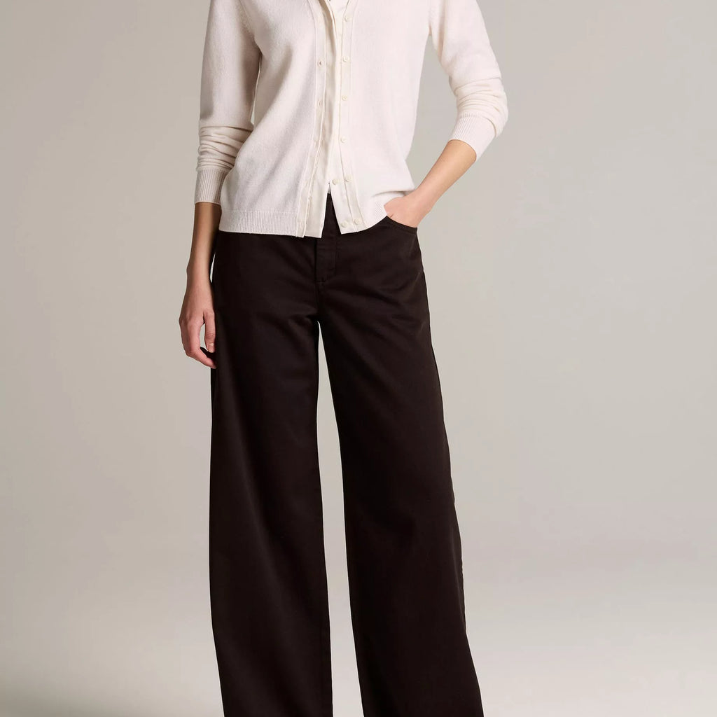 Vince Satin-Trimmed Cashmere Collared Cardigan