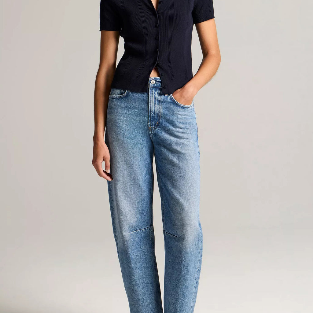 Vince Ribbed Cotton Short-Sleeve Cardigan