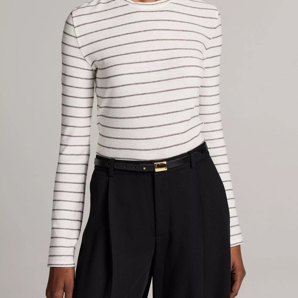 Vince Striped Cotton Long-Sleeve T-Shirt