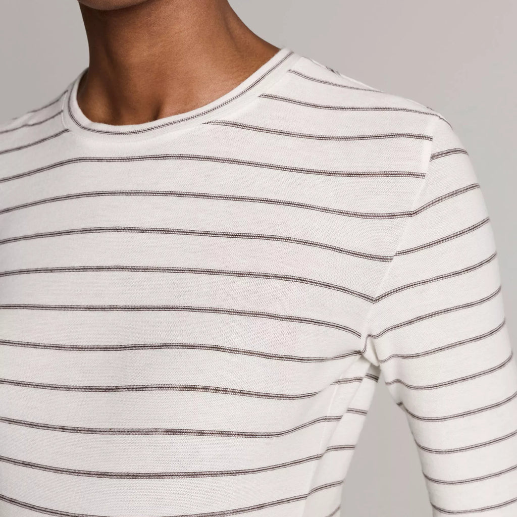 Vince Striped Cotton Long-Sleeve T-Shirt