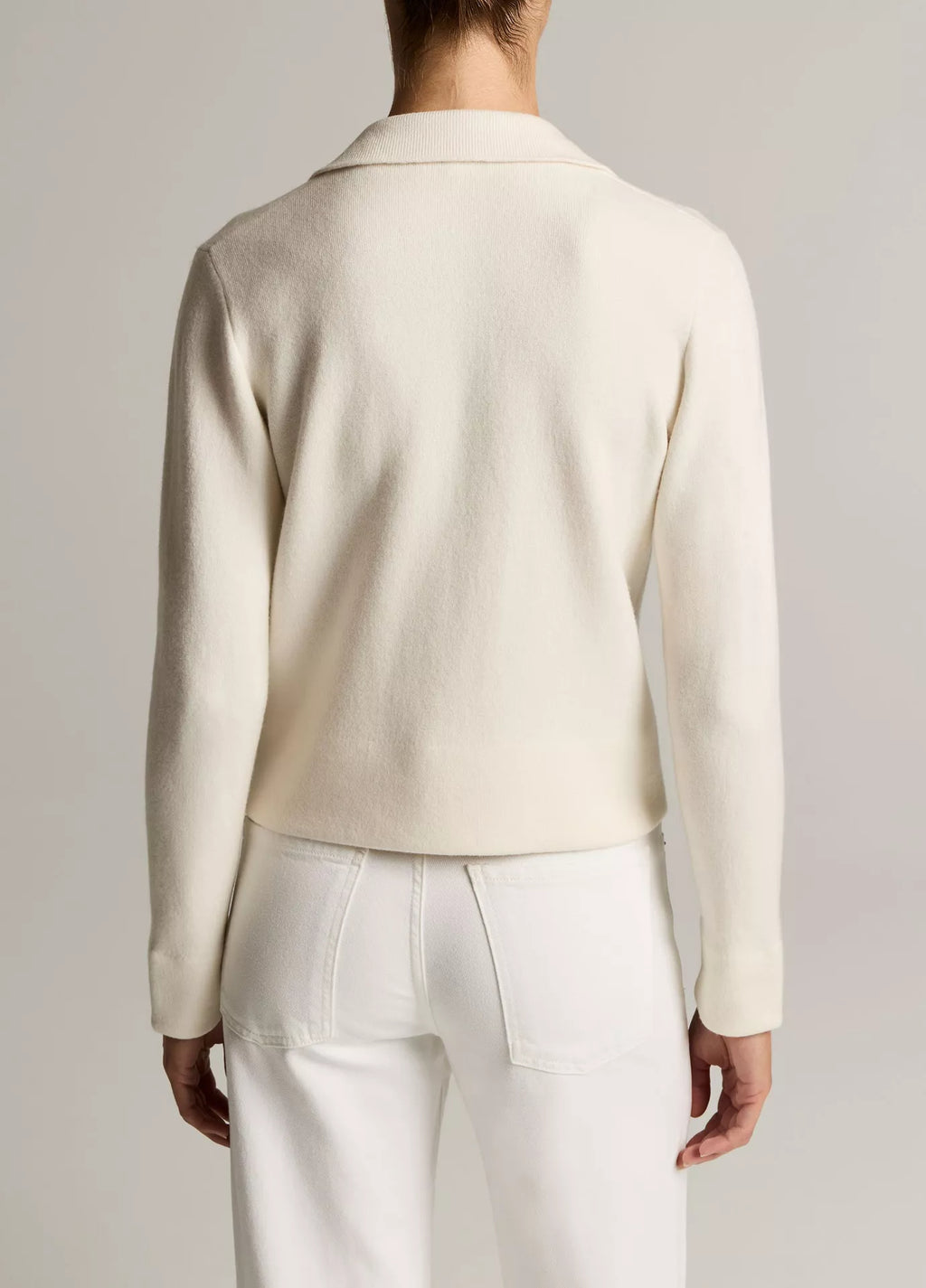 Vince Notch-Collar Double-Face Wool-Blend Cardigan