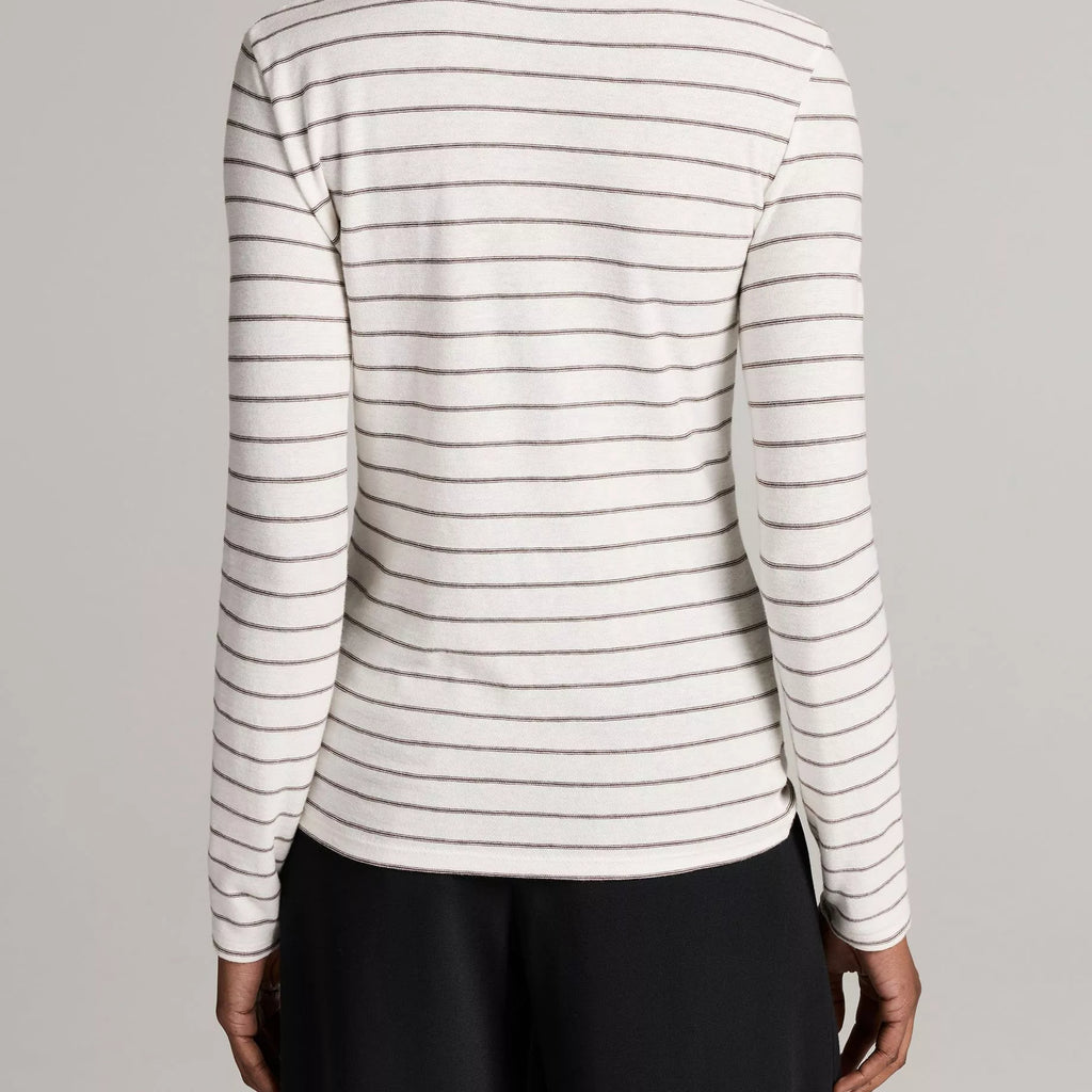 Vince Striped Cotton Long-Sleeve T-Shirt