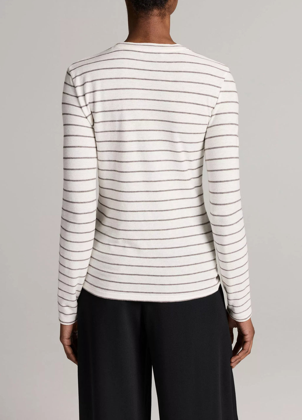 Vince Striped Cotton Long-Sleeve T-Shirt