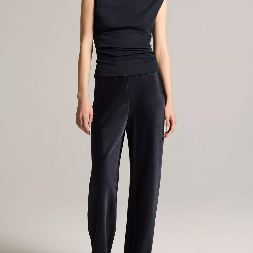 Vince Pima Cotton Draped Sleeveless Top