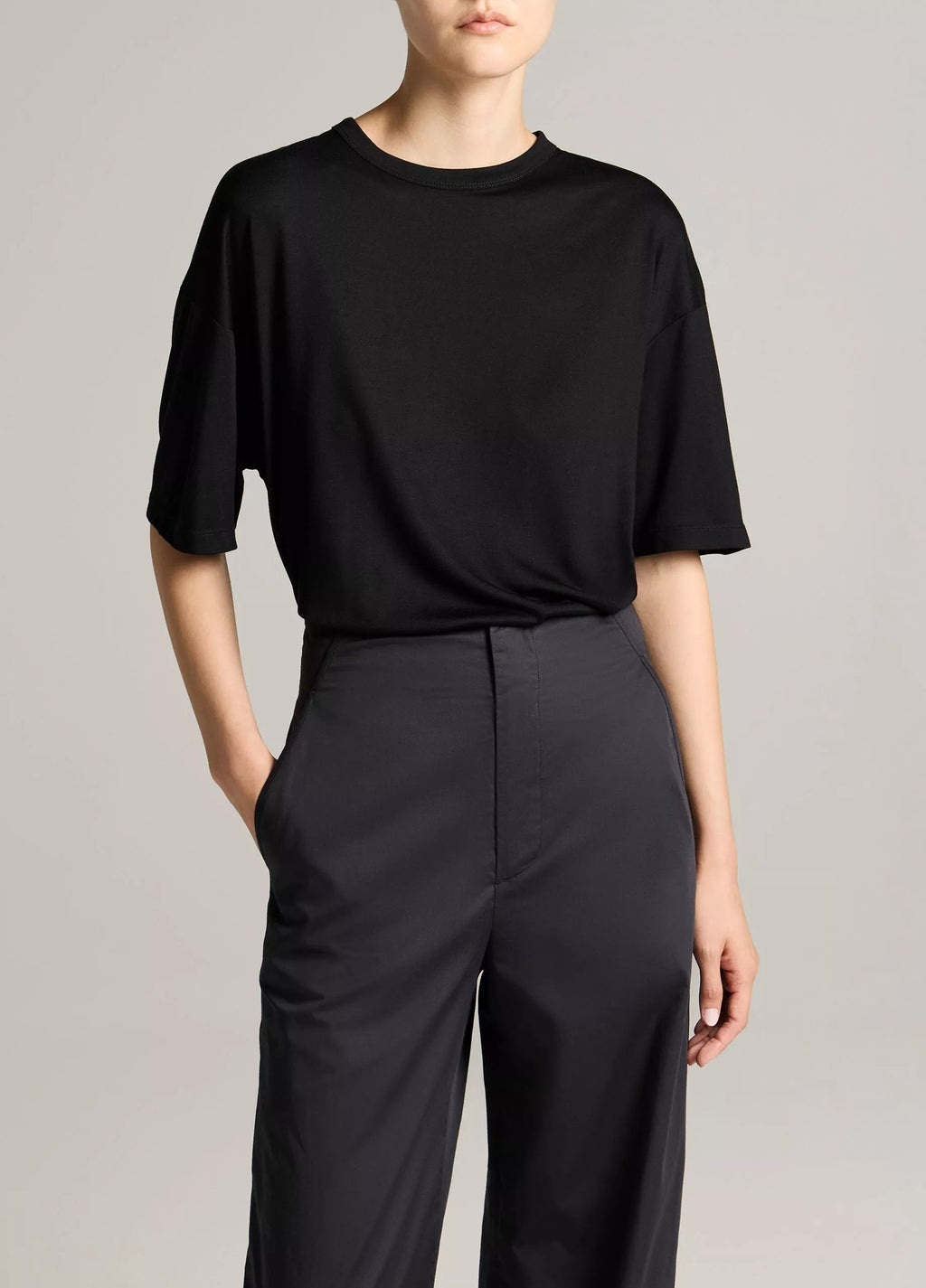 Vince Modal-Silk Relaxed T-Shirt