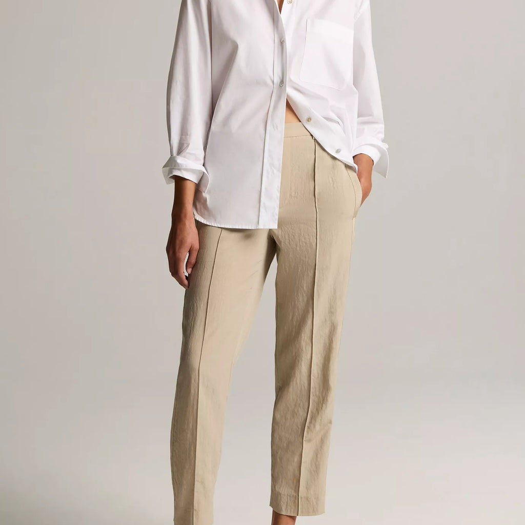 Vince Grace Side-Strap Mid-Rise Pull-On Pant