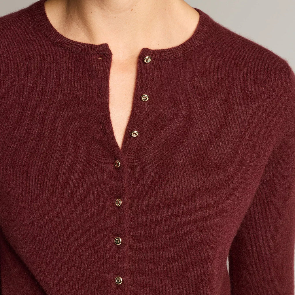 Vince Metal-Button Wool & Cashmere-Blend Cardigan