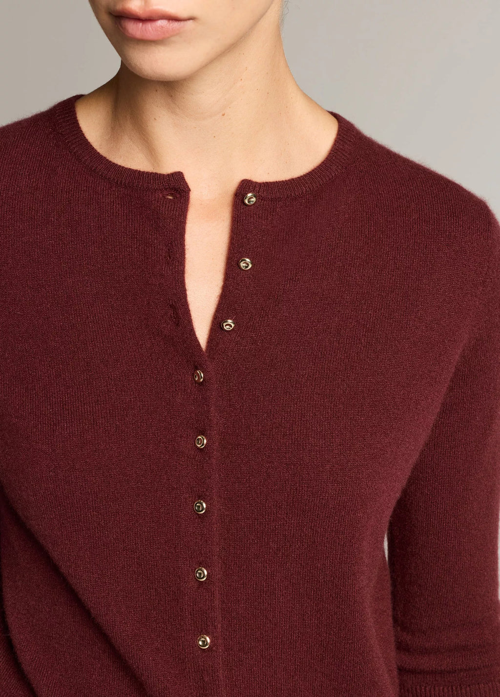 Vince Metal-Button Wool & Cashmere-Blend Cardigan