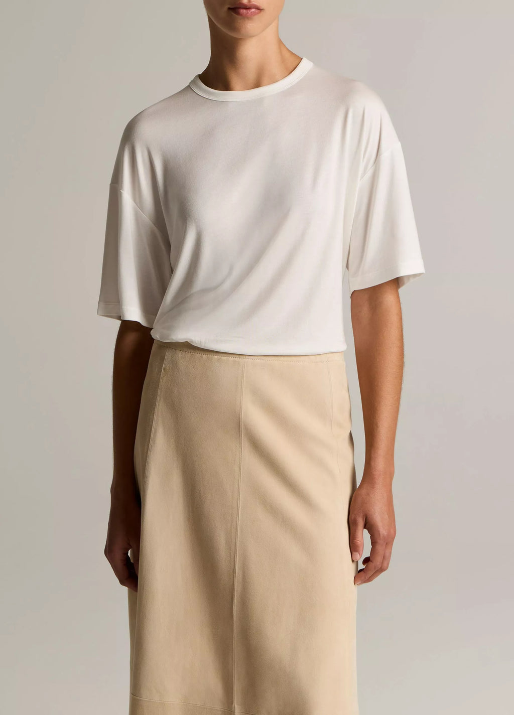 Vince Modal-Silk Relaxed T-Shirt