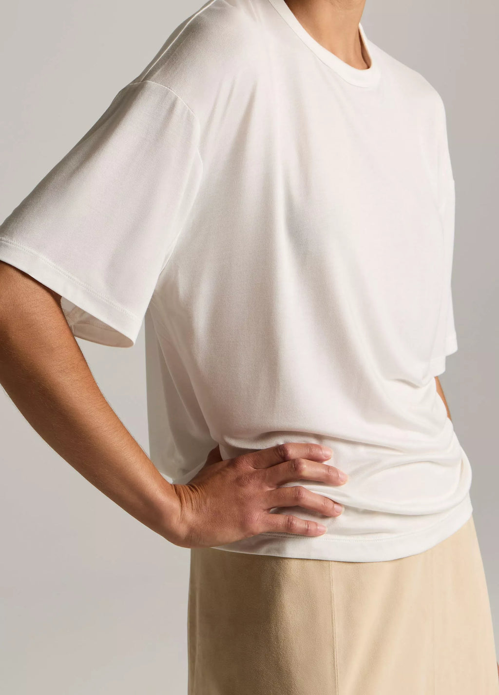 Vince Modal-Silk Relaxed T-Shirt