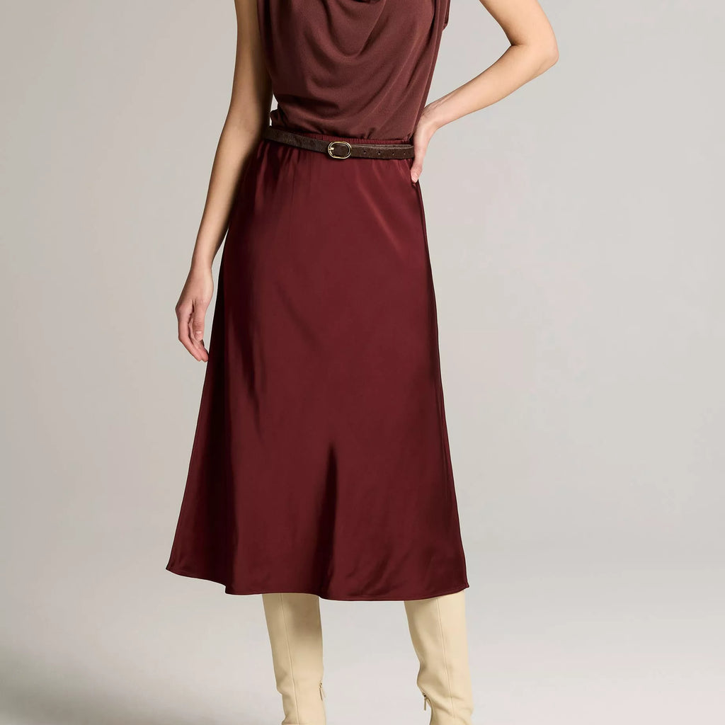 Vince Matte Satin Slip Skirt