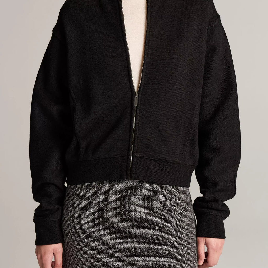 Vince Ponte Knit Bomber Jacket