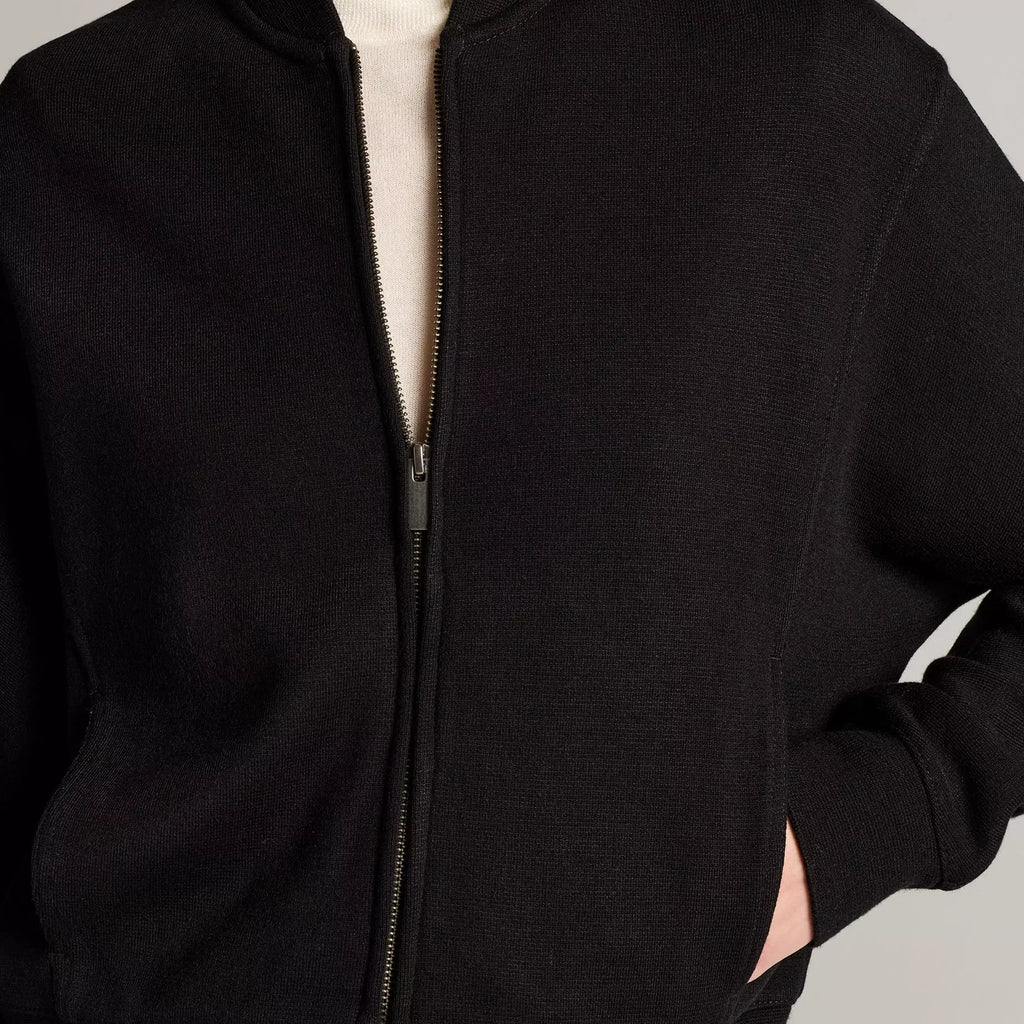 Vince Ponte Knit Bomber Jacket