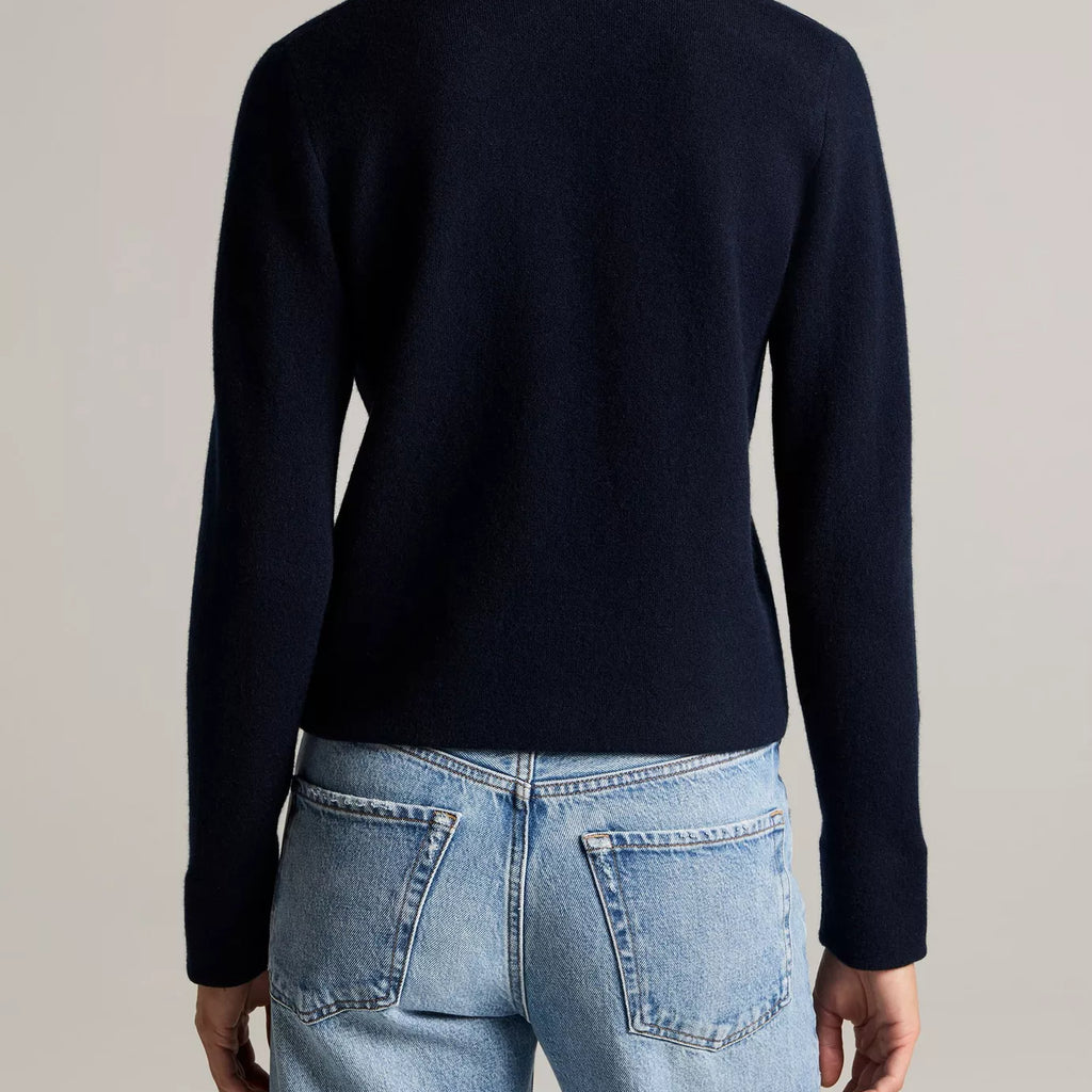 Vince Notch-Collar Double-Face Wool-Blend Cardigan