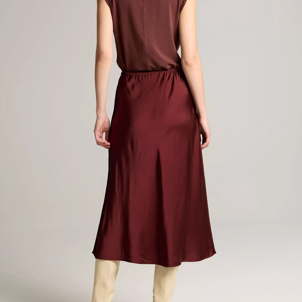 Vince Matte Satin Slip Skirt