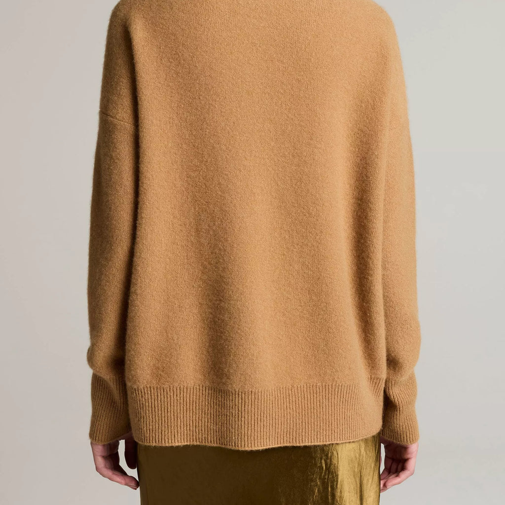 Vince Plush Cashmere Funnel-Neck Sweater