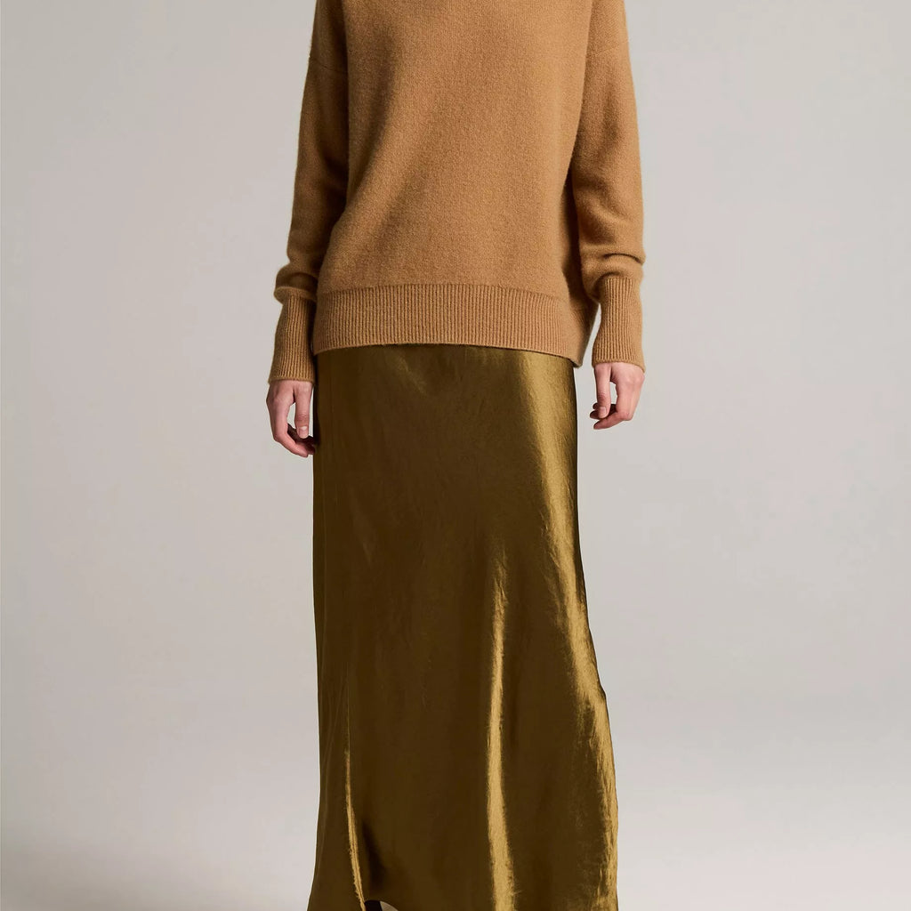 Vince Plush Cashmere Funnel-Neck Sweater