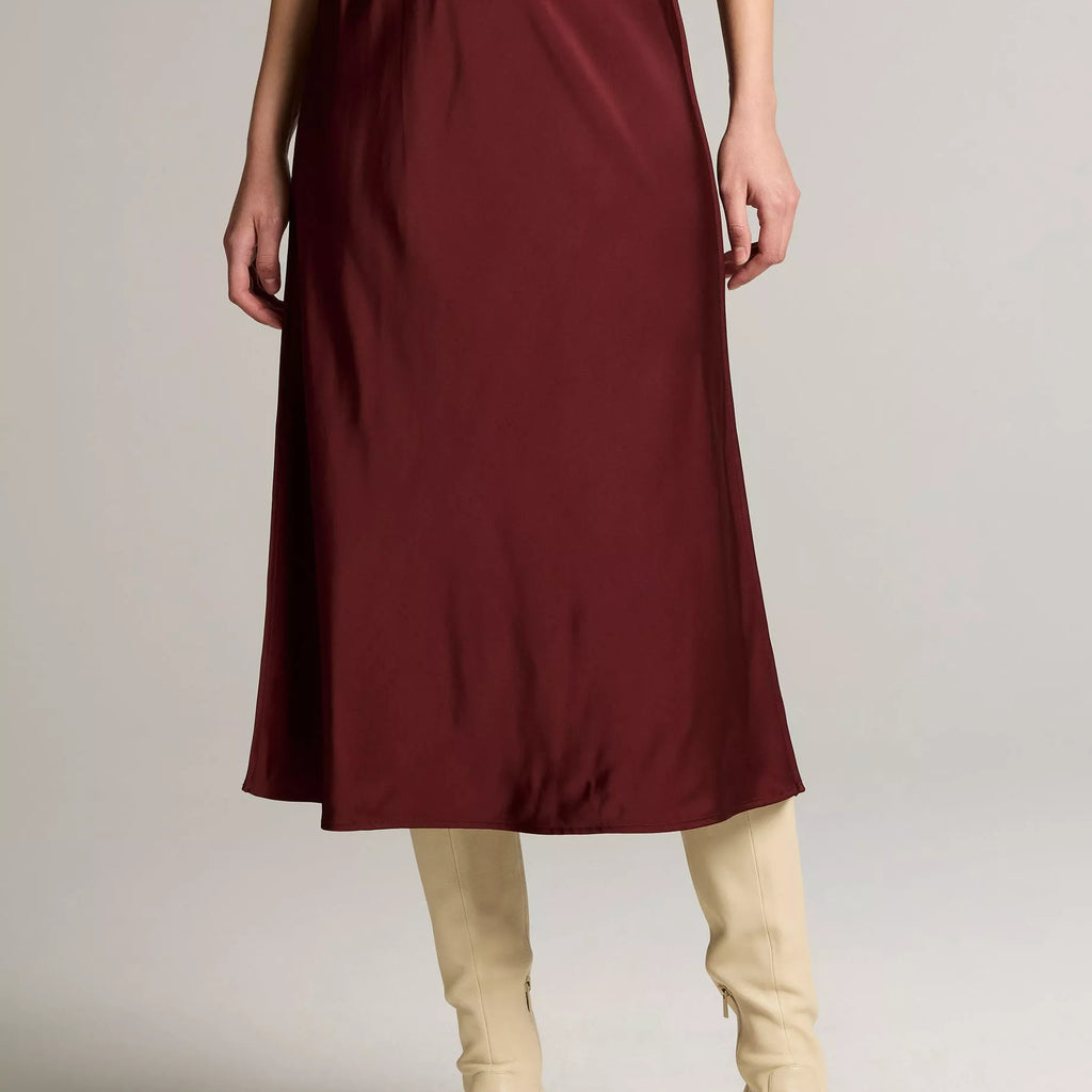 Vince Matte Satin Slip Skirt