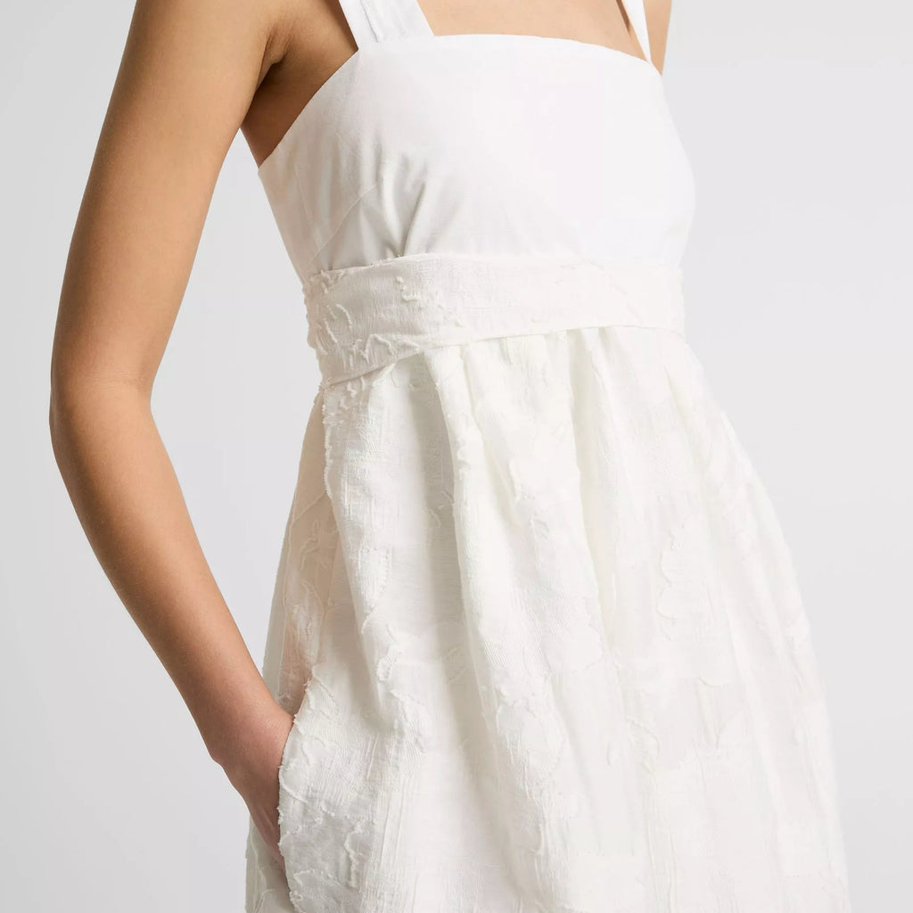 Vince Fil Coupé Mixed-Media Dress