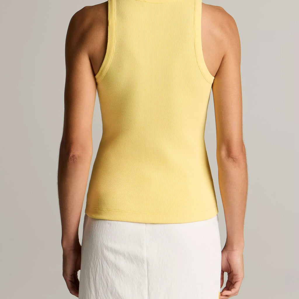 Vince Ribbed Scoop-Neck Tank