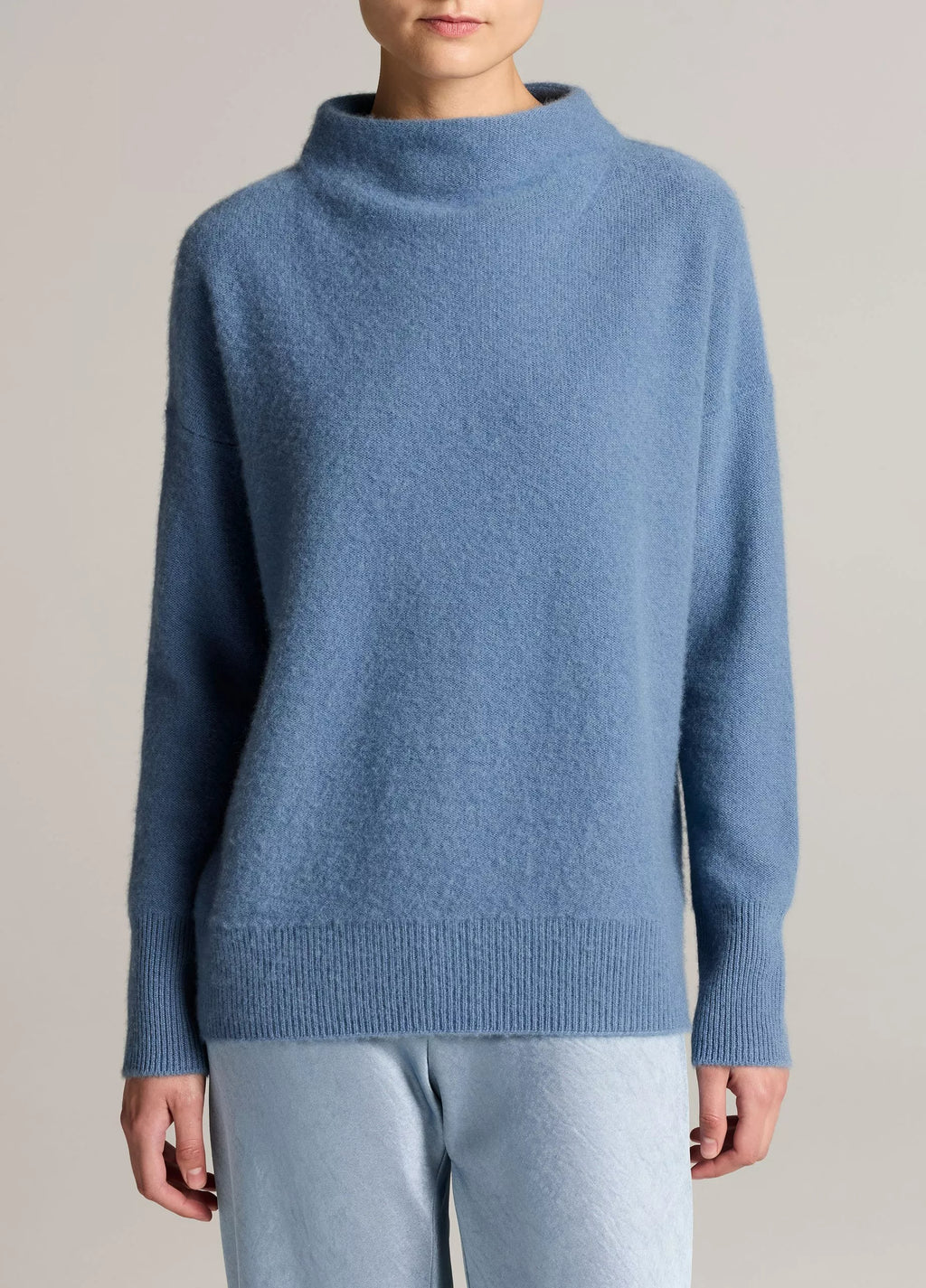 Vince Plush Cashmere Funnel-Neck Sweater