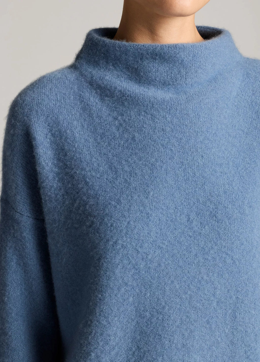 Vince Plush Cashmere Funnel-Neck Sweater