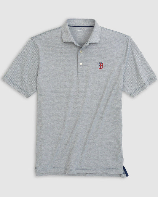 Johnnie-O Boston Red Sox Lyndonn Striped Jersey Performance Polo