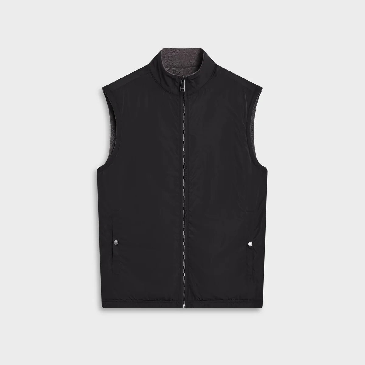 Bugatchi Reversible Micro Stripe Zip Knit Vest
