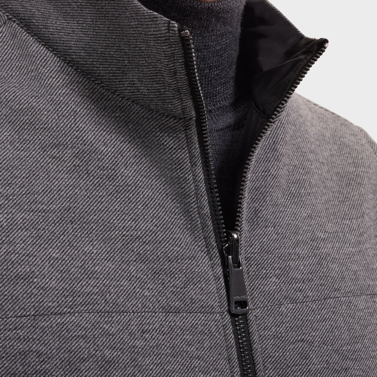 Bugatchi Reversible Micro Stripe Zip Knit Vest