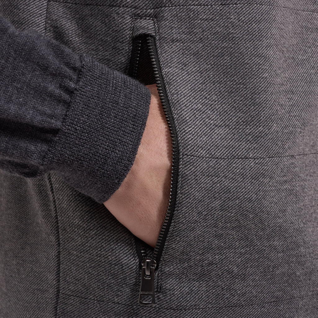 Bugatchi Reversible Micro Stripe Zip Knit Vest