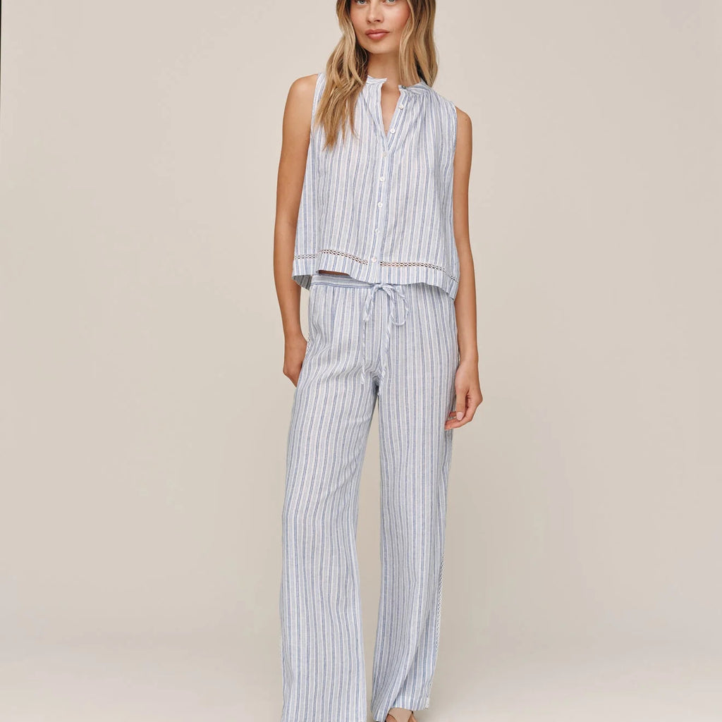 Bella Dahl Lattice Side Stripe Drawstring Pant