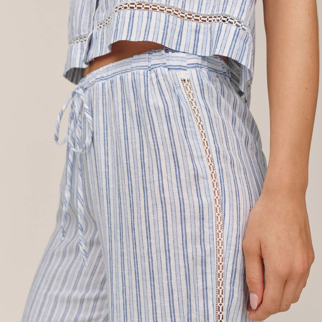 Bella Dahl Lattice Side Stripe Drawstring Pant