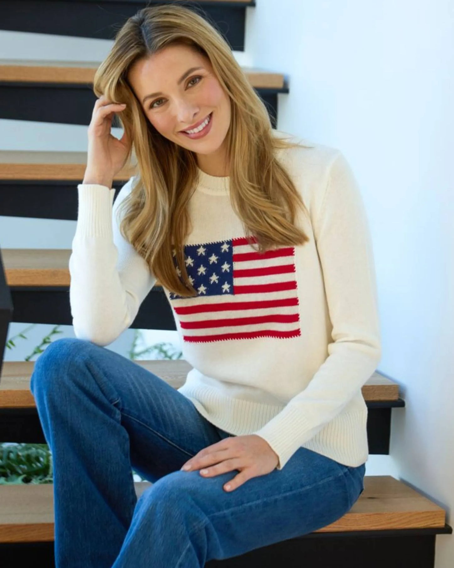 Alashan Cashmere Vintage Flag Sweater