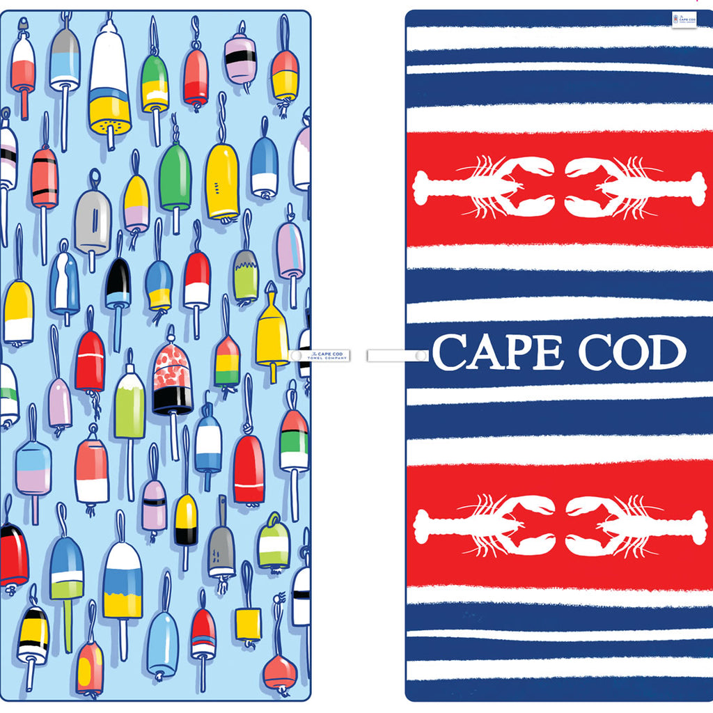 The Cape Cod Towel Company Lobster Fest Buoys Towel