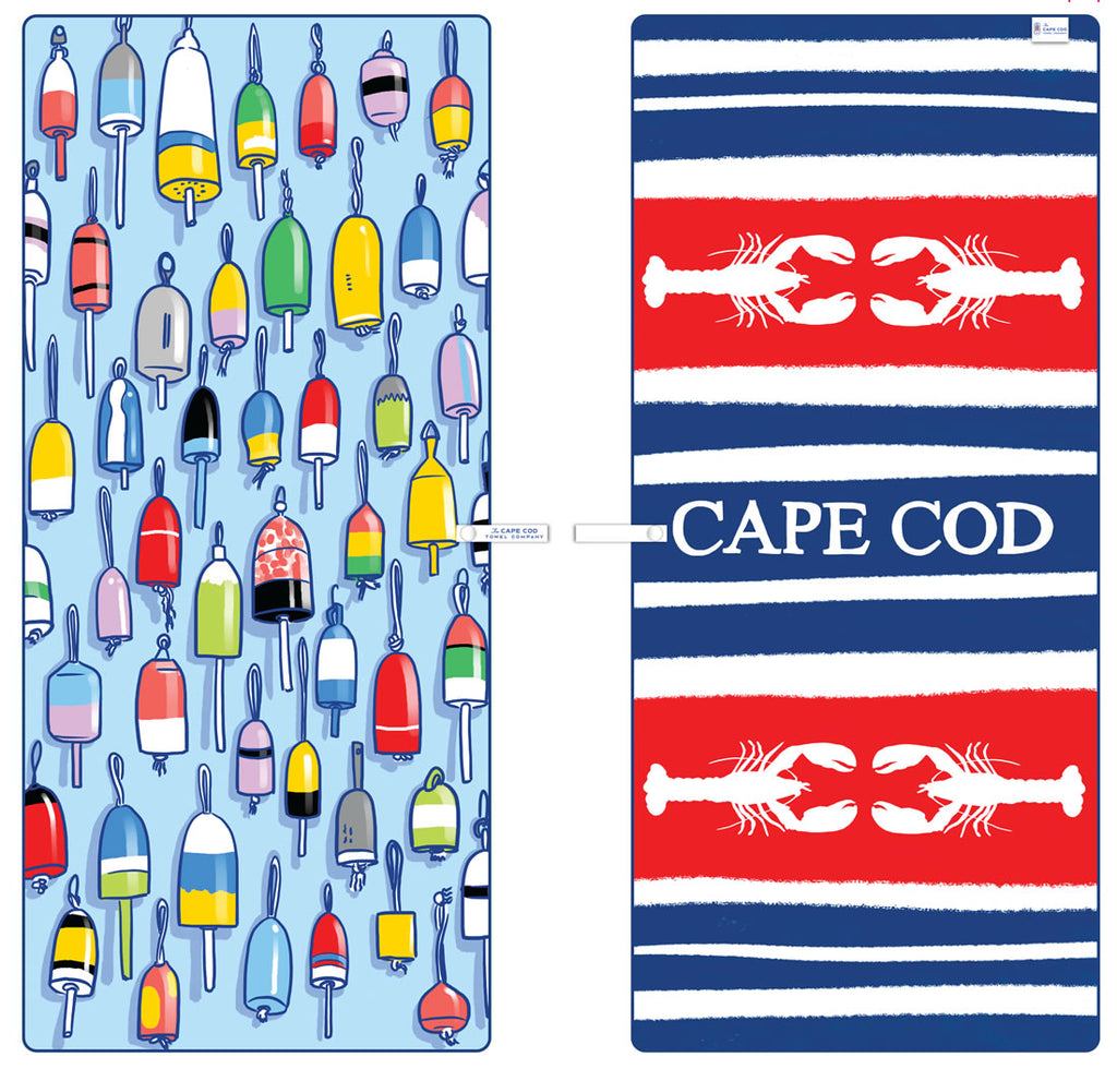 The Cape Cod Towel Company Lobster Fest Buoys Towel